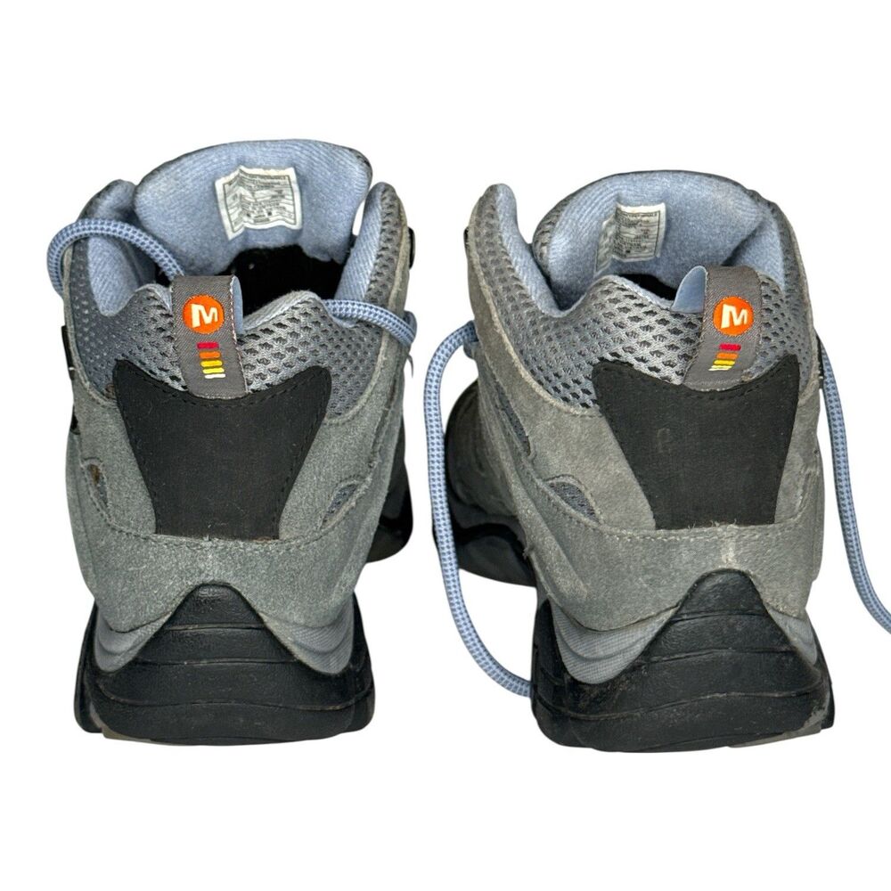 Merrell Moab 2 Hiking Boots Womens 8.5 Gray Periwinkle Waterproof Trail J88792 - Picture 2 of 11